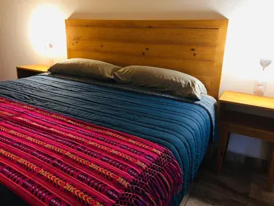 Cama o camas de una habitación en Hotel María del Tío Molcas
