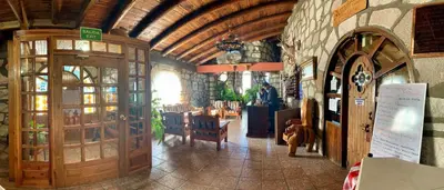 El vestíbulo o zona de recepción de Hotel Mansion Tarahumara