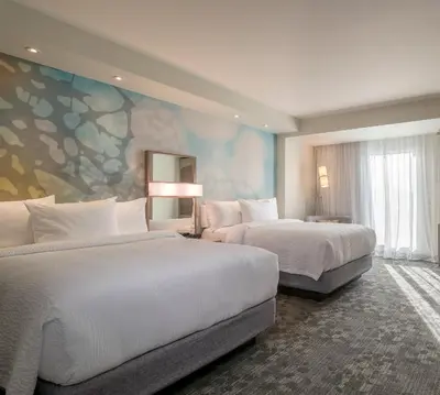 Cama o camas de una habitación en Courtyard by Marriott Ciudad Juarez