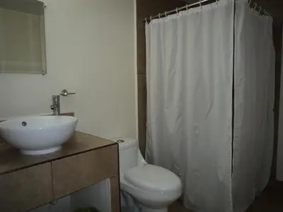 Un baño de Hotel Santa Cruz Mochis