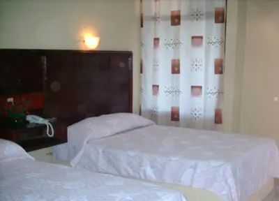 Cama o camas de una habitación en Hotel Duve Coral