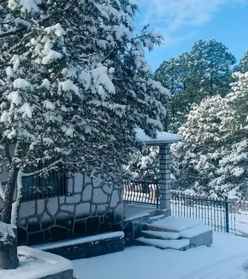 Cabañas las Gemelas en invierno