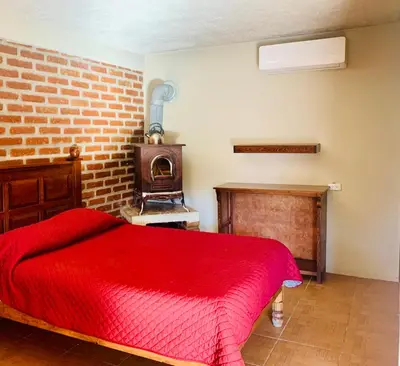Cama o camas de una habitación en Cabañas las Gemelas