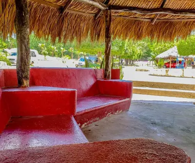Zona de estar de Cabañas El Potrero