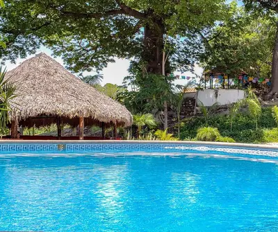 Piscina en o cerca de Cabañas El Potrero