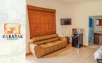 Zona de estar de Cabañas El Potrero