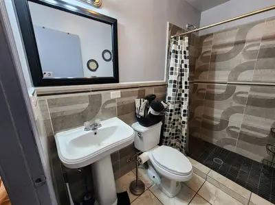 Un baño de Apartment Downtown Cananea
