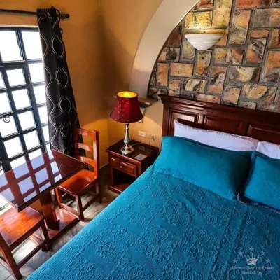 Cama o camas de una habitación en Álamos Bonito Resort