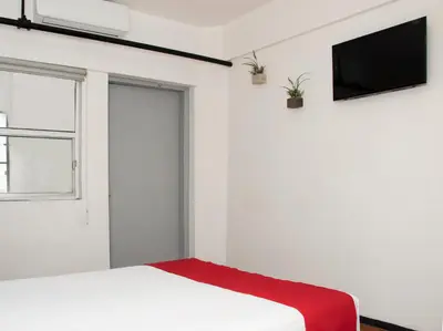 Cama o camas de una habitación en Hotel Allende 104