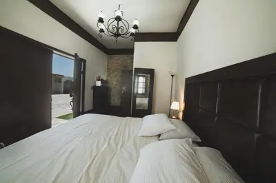 Cama o camas de una habitación en Hotel Posada las Nubes