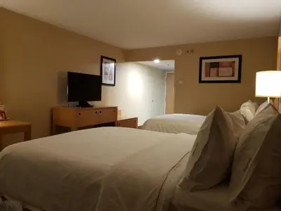 Cama o camas de una habitación en Holiday Inn Express Saltillo Zona Aeropuerto by IHG