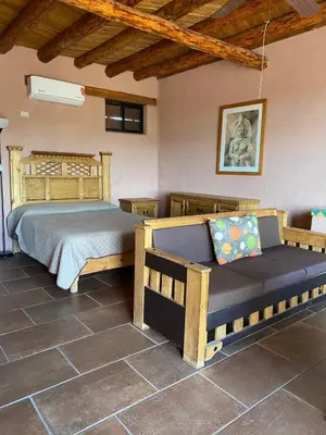 Cama o camas de una habitación en PUEBLO DEL SOuL at Paquime