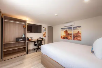 Cama o camas de una habitación en Comfort Inn Hermosillo Pitic