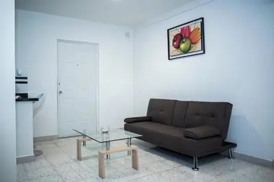Zona de estar de La Estancia Apartments Mazatlan