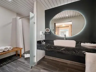 Cama o camas de una habitación en Ibis Torreon