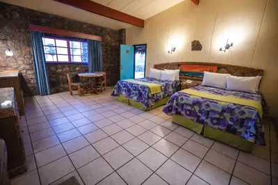 Cama o camas de una habitación en Hotel Oasis