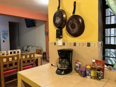 Una cocina o zona de cocina en Casa de los Sueños