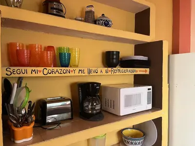 Una cocina o zona de cocina en Casa de los Sueños