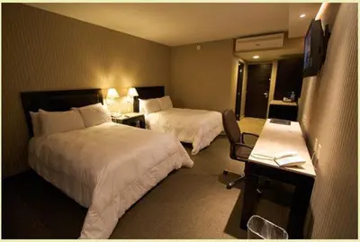 Cama o camas de una habitación en Hotel Gobernador