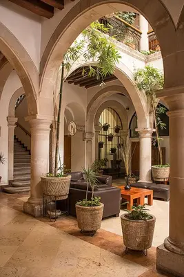 Jardín al aire libre en Hostal de La Monja