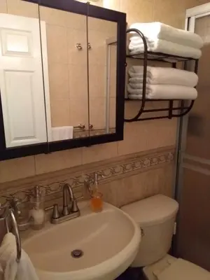 Un baño de Hermoso Depto por UACH II Con Terraza y linda vista