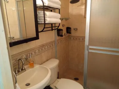 Un baño de Hermoso Depto por UACH II Con Terraza y linda vista