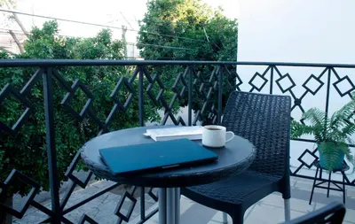 Un balcón o terraza de Hotel del Bosque
