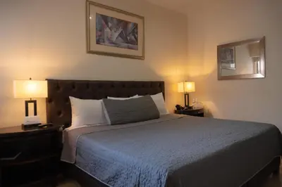 Cama o camas de una habitación en Hotel America Centro