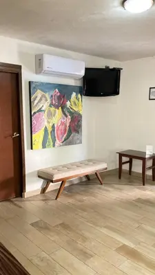 Una televisión o centro de entretenimiento en Mansion Serrano Hotel