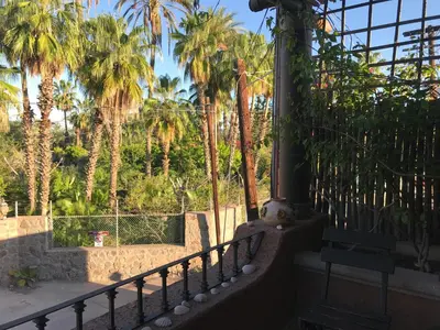 Jardín al aire libre en Posada del Cortes