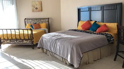 Cama o camas de una habitación en Estudio Frente Al Mar Posada