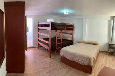 Cama o camas de una habitación en CASA DEL ARBOL en la Sierra de Durango