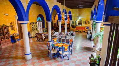 Un restaurante o sitio para comer en Hotel el Fuerte