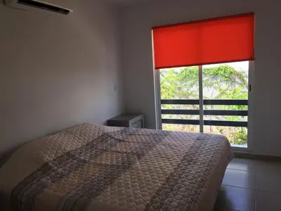 Cama o camas de una habitación en Bella Casa 3 Rec 4 Baños Piscina Playa para 12
