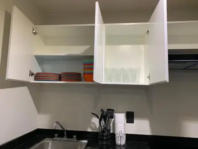 Una cocina o zona de cocina en Zona dorada: amplio departamento para 12