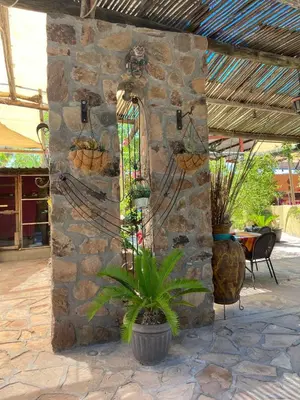 Jardín al aire libre en Casa La Castañeda