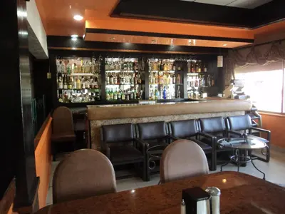 El salón o zona de bar de Hotel San Martin