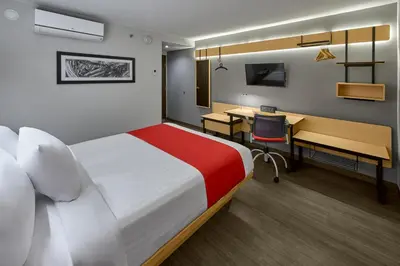 Cama o camas de una habitación en City Express by Marriott Guaymas