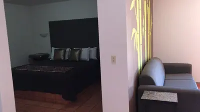 Cama o camas de una habitación en Hotel Colonial de Nogales