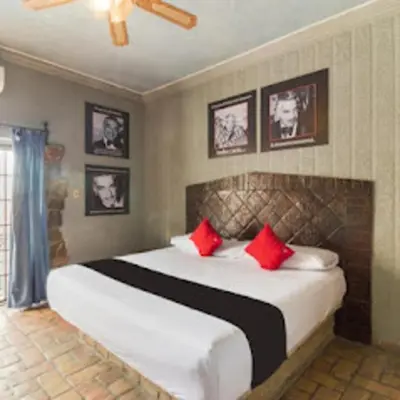 Cama o camas de una habitación en Hotel Olimpia Centro Histórico