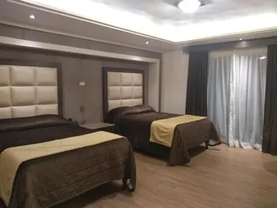 Cama o camas de una habitación en Hotel Jiménez Plaza