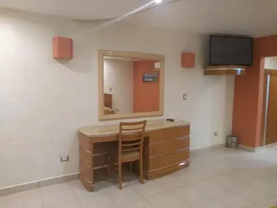 Una televisión o centro de entretenimiento en Hotel Jiménez Plaza