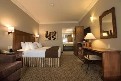 Cama o camas de una habitación en Fresno Galerias