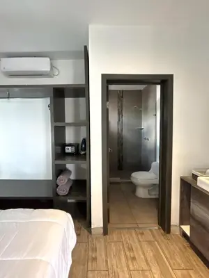 Cama o camas de una habitación en Quinta del sol