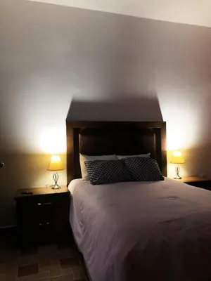 Cama o camas de una habitación en Departamentos Bonsai