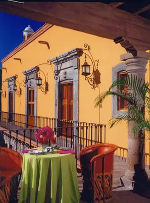 Un balcón o terraza de Hacienda de los Santos