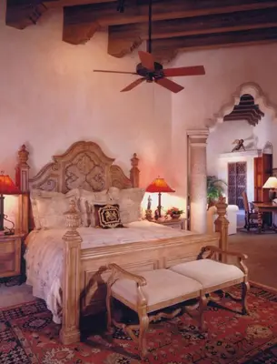 Cama o camas de una habitación en Hacienda de los Santos