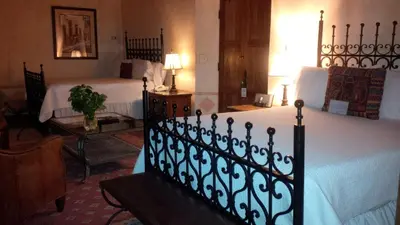 Cama o camas de una habitación en Hacienda de los Santos
