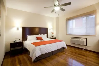 Cama o camas de una habitación en Hotel Plaza Chihuahua