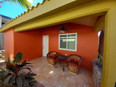 Un patio o zona al aire libre en Coco Cabanas Loreto